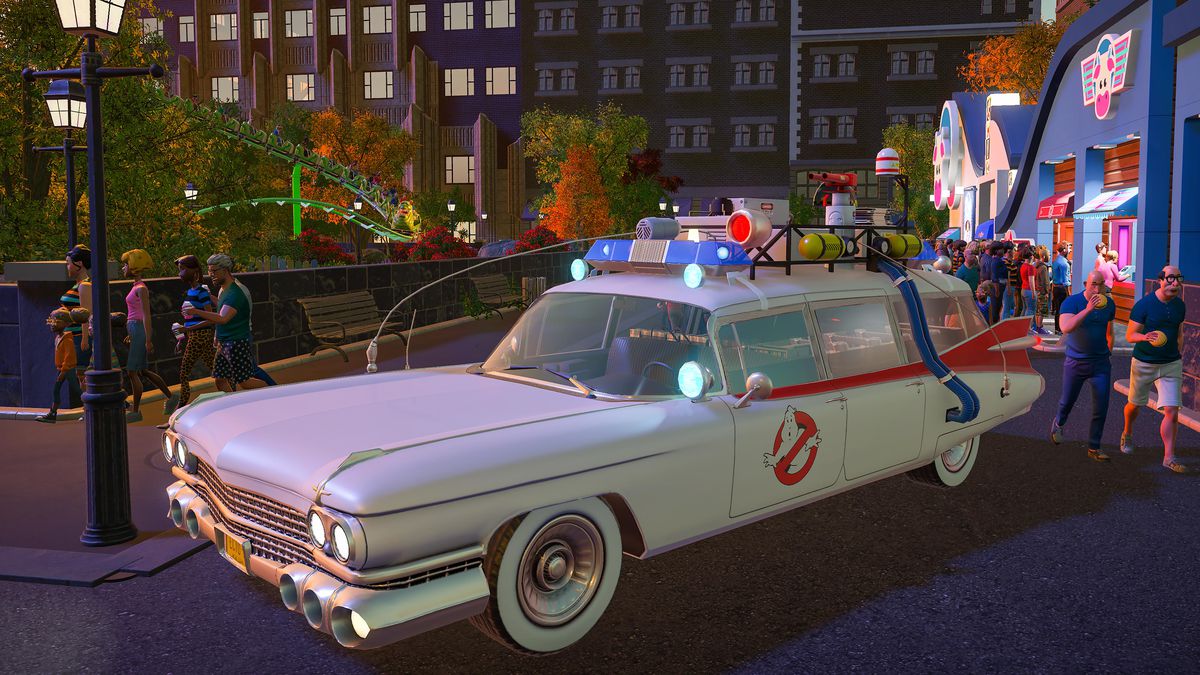 ECTO-1 as portrayed in Planet Coast: Ghostbusters
