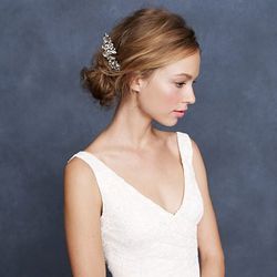 <a href="http://www.jcrew.com/womens_category/weddingsandparties/accessories/PRDOVR~35495/35495.jsp">Pinwheel crystal comb</a>, $95 (was $118)
