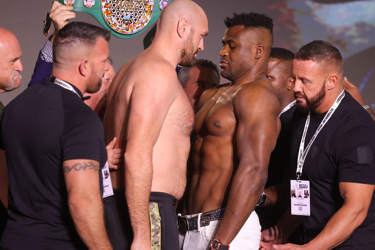 Tyson Fury and Francis Ngannou meet in the “Battle of the Baddest” today from Riyadh