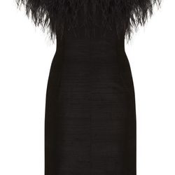 Feather Cocktail Dress, $250