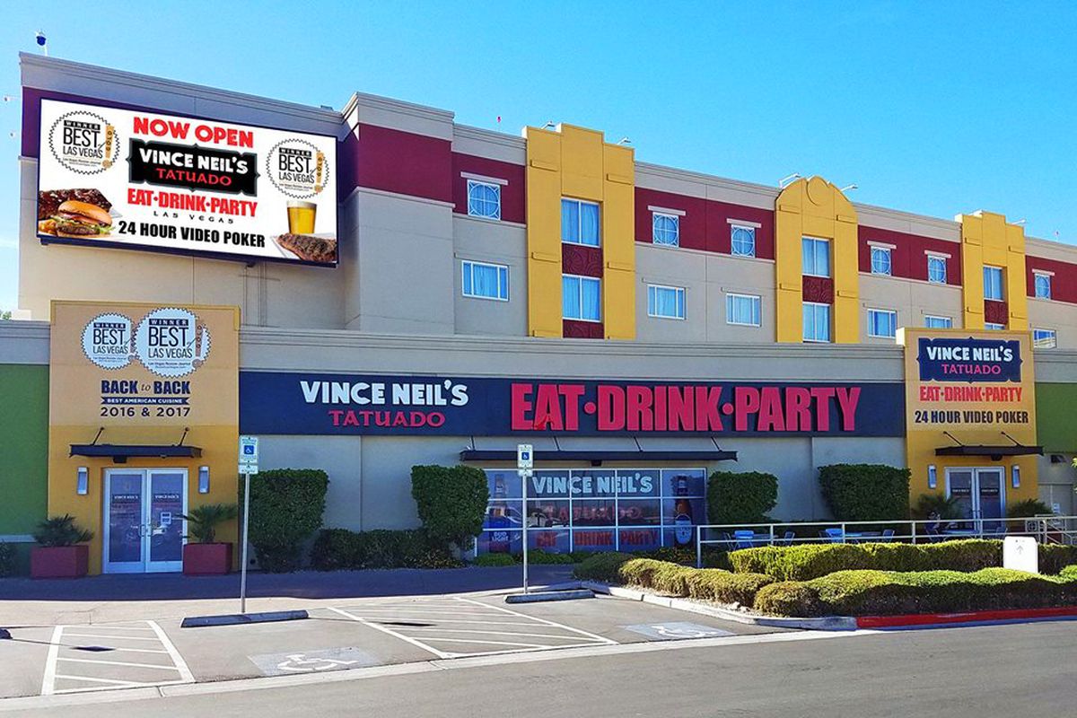 Vince Neil’s Tatuado Eat Drink Party exterior