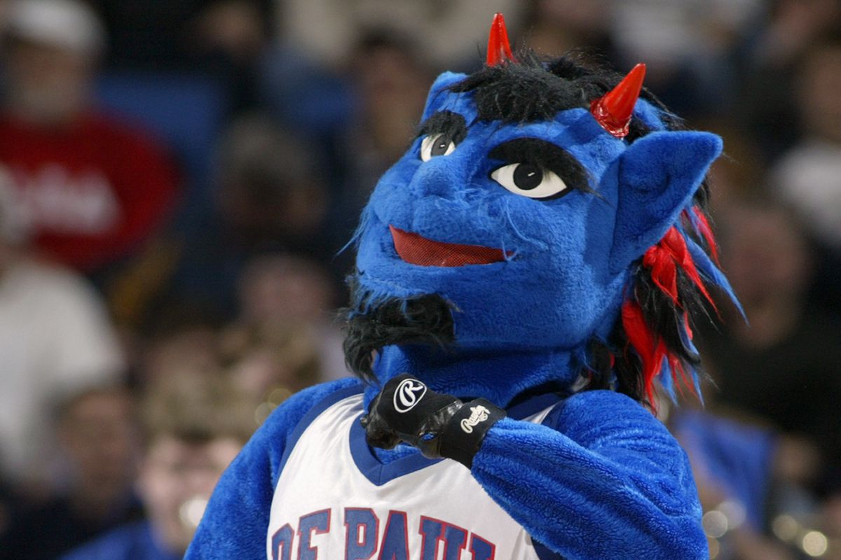 Here's how depressing DePaul is: I'm stuck using this 11 year old picture of their mascot.