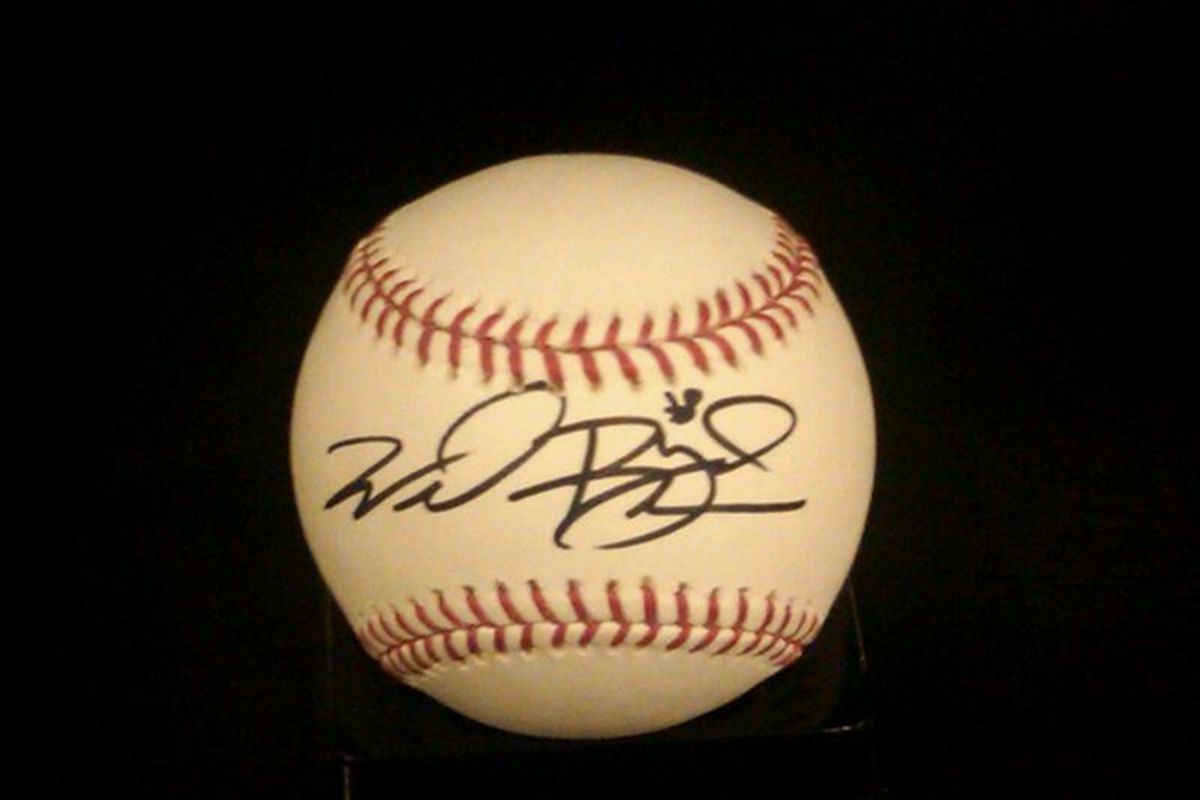 You can win an autographed baseball from Will Rhymes while helping a great charity. 