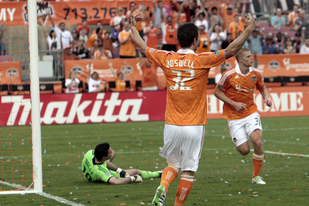 As expected, Bobby Boswell is the Dynamo's leading scorer this year.