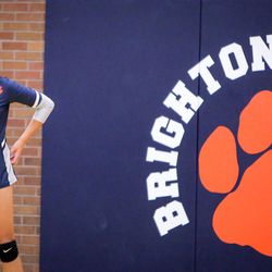 Olympus High takes on Brighton High at Brighton in preseason volleyball in Salt Lake City, Utah on Thursday, Aug. 24, 2017. Brighton beat Olympus 3-0.