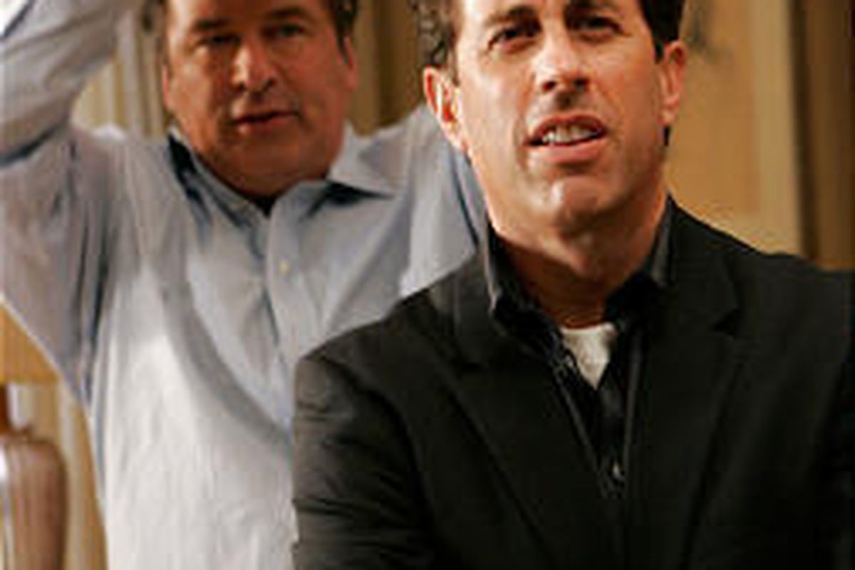 Alec Baldwin and Jerry Seinfeld in tonight's episode of "30 Rock."