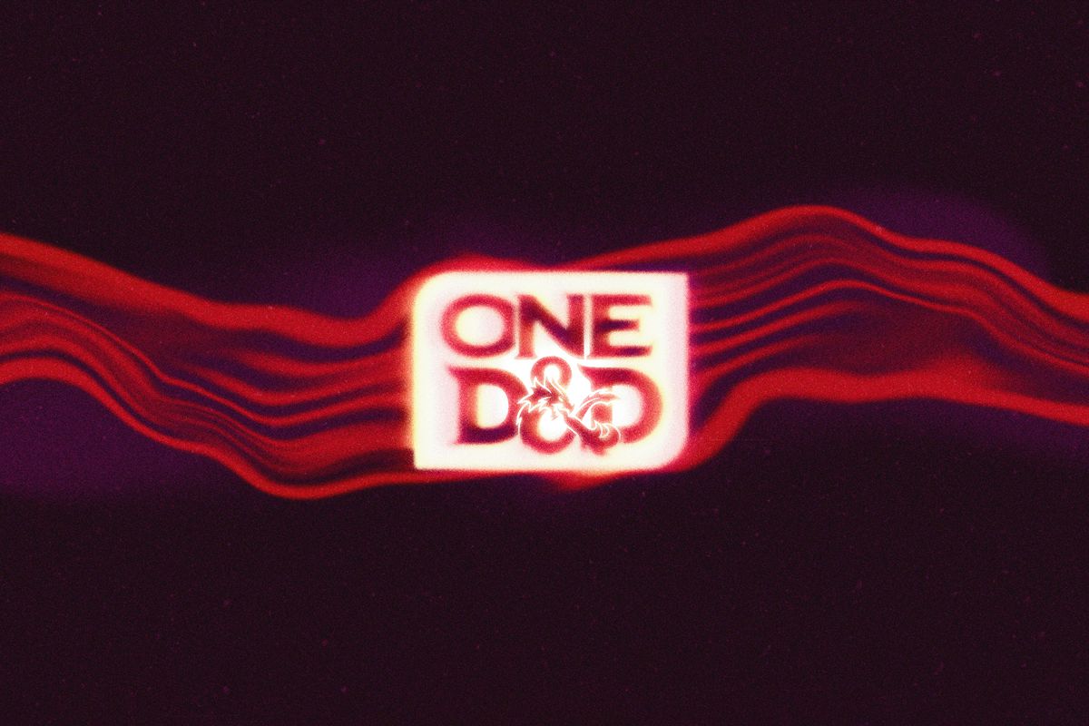 The logo for One D&amp;D, lightly faded and digitized to mark its analog roots.