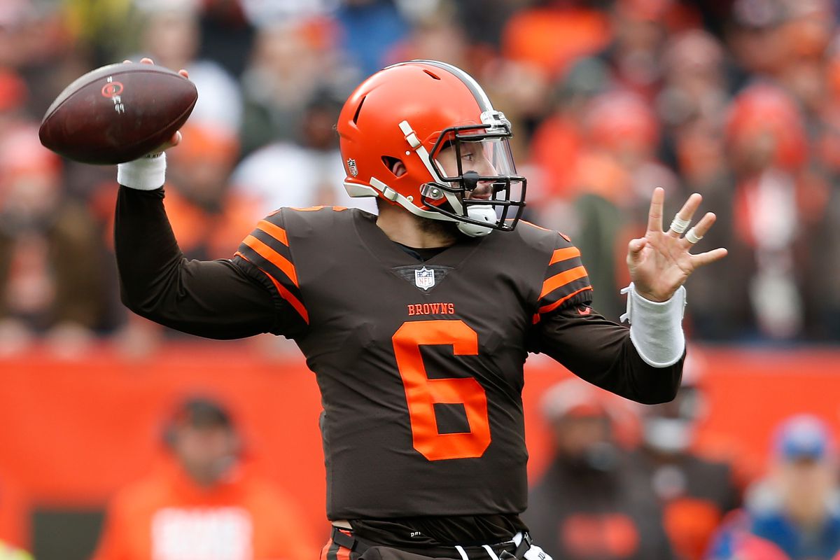 Cleveland Browns Baker Mayfield Bags Afc Offensive Player Of The Week Prize Dawgs By Nature