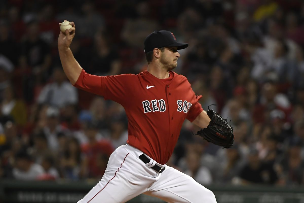 Boston Red Sox relief pitcher Garrett Whitlock (72) pitches during the fourth inning against the Baltimore Orioles at Fenway Park.&nbsp;