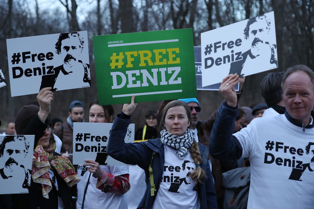 Protesters Demand Freedom For Jailed German Journalist In Turkey