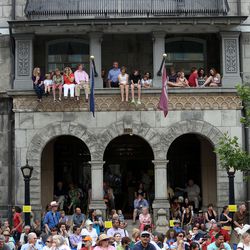 Crowds watch the Days of ’47 Parade in Salt Lake City on Wednesday, July 24, 2013.