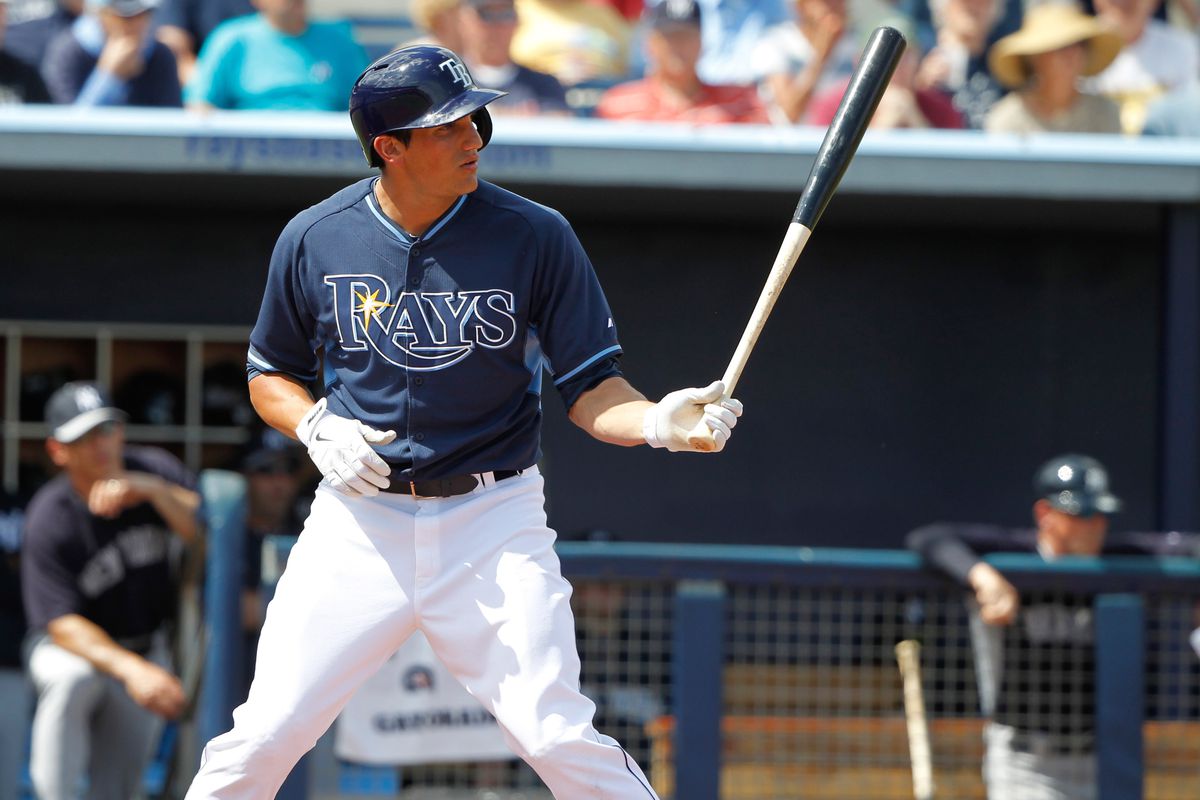 Mikie Mahtook was named to the Baseball America midseason top 10 Rays prospect list