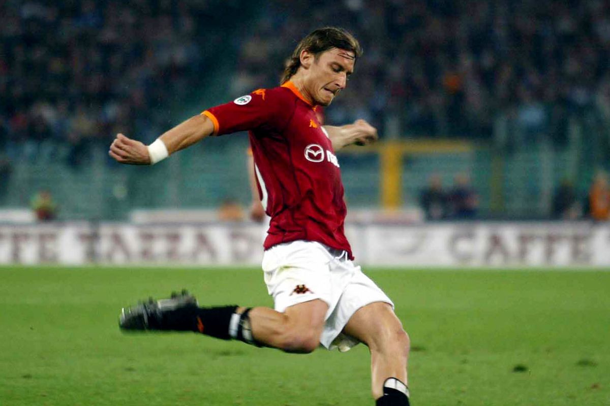 Francesco Totti of Roma in action