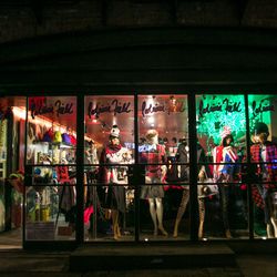 <b>↑</b>On the opposite end of the spectrum from buttoned-up Billy Reid is <b><a href=" http://patriciafield.com/">Patricia Field</a></b> (306 Bowery). The physical representation of famed stylist Field’s vibrant vision, the store is a mishmash of color a