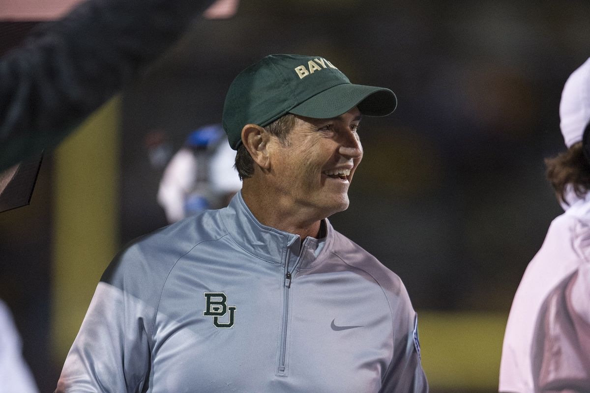 You know why Art Briles is happy? Because it's podcast time. That's why.