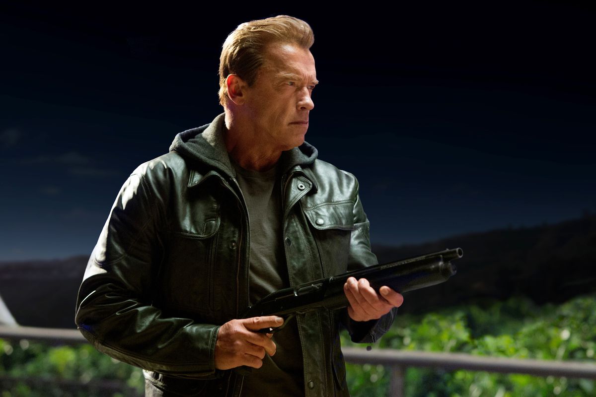 At least Arnold Schwarzenegger wielding firearms will never get old. 