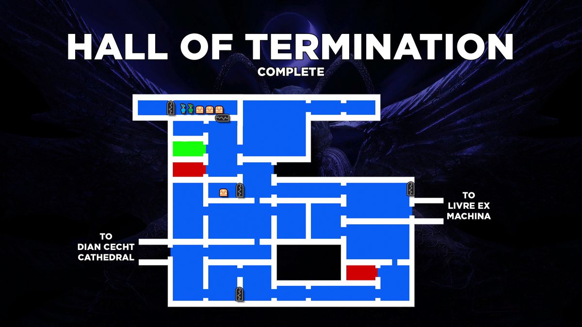 Bloodstained: Ritual of the Night Hall of Termination map