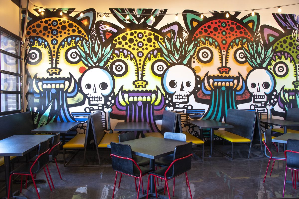 Street Taco features a mural by Mexican illustrator and painter&nbsp;Miguel Mejía aka Neuzz