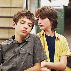 Theo Taplitz, left, and Michael Barbieri star in "Little Me," now on DVD.