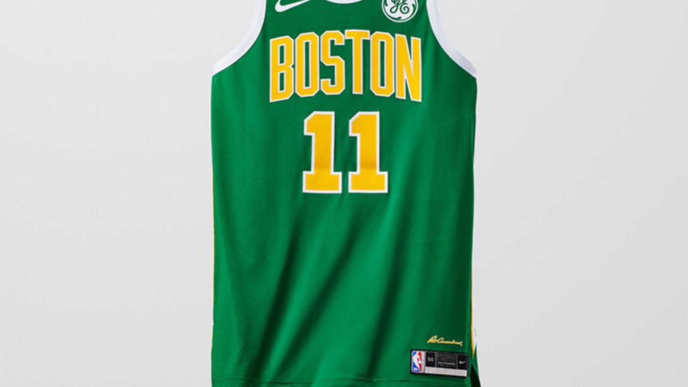 boston celtics green and gold jersey
