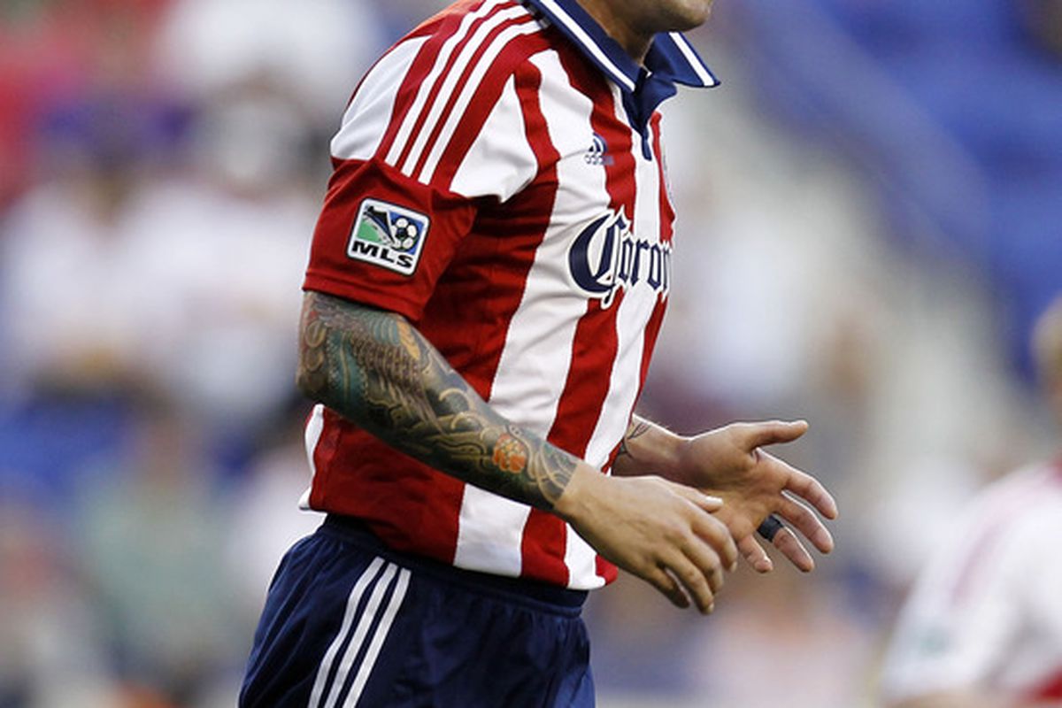HARRISON, NJ - MAY 23:  Califf: Chivas have their eyes on the prize. (Photo by Jeff Zelevansky/Getty Images)