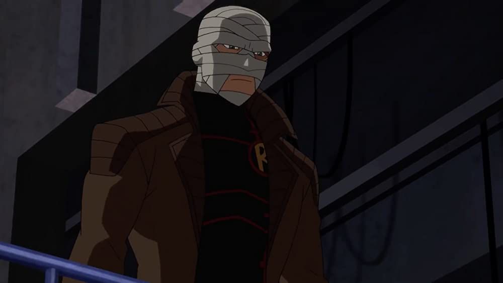 A resurrected Jason Todd as the villain Hush in the Death in the Family animated film. 