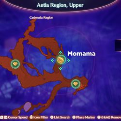 Momama’s location (during Chapter 6).