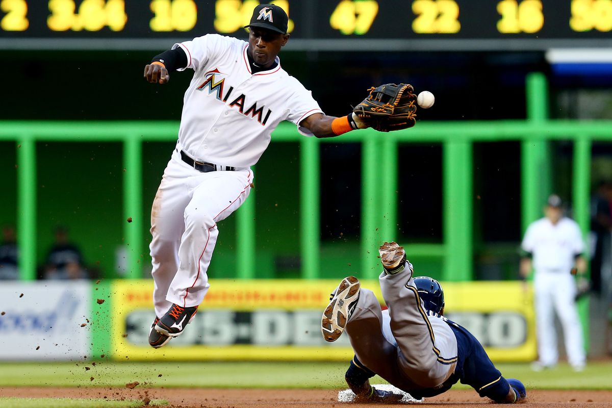 Adeiny Hechavarria represents the Marlins' issues with the infield for the near- and long-term future.