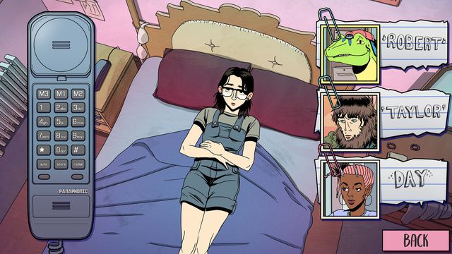 A teenager with glasses laying on a bed