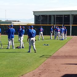 More pitchers loosening up - 