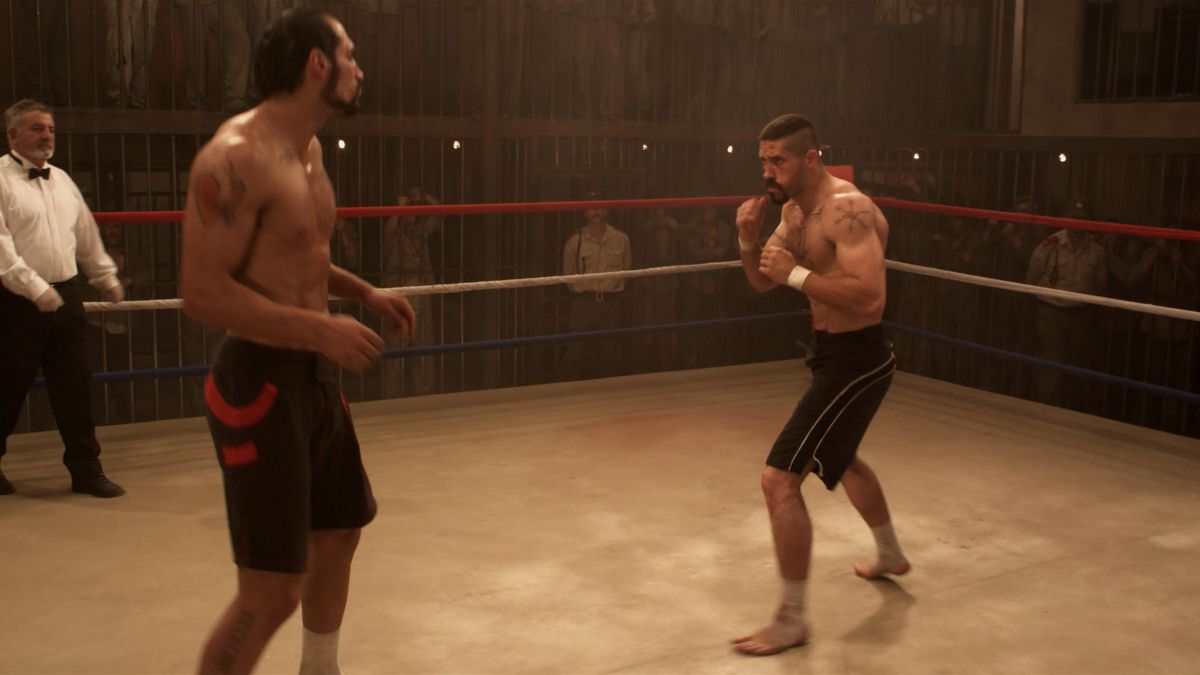 Scott Adkins squares off against Marko Zaror in the ring in Undisputed 3: Redemption