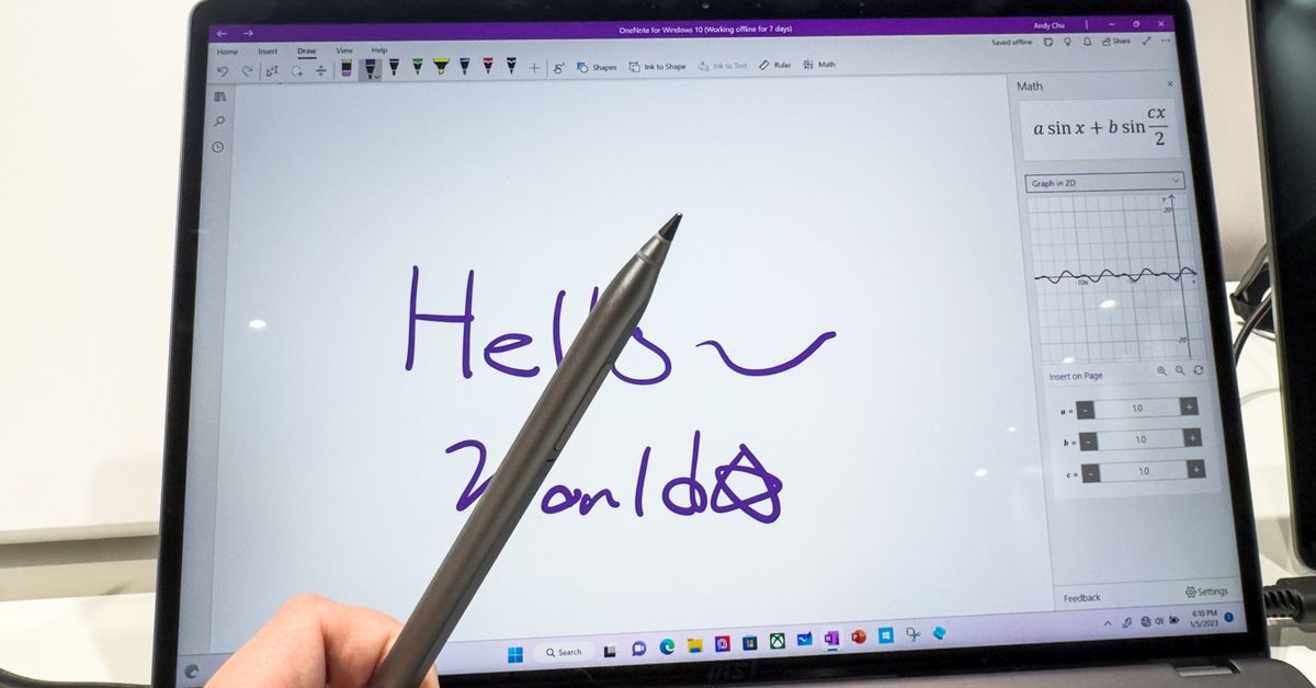 MSI made a stylus that is also a pencil