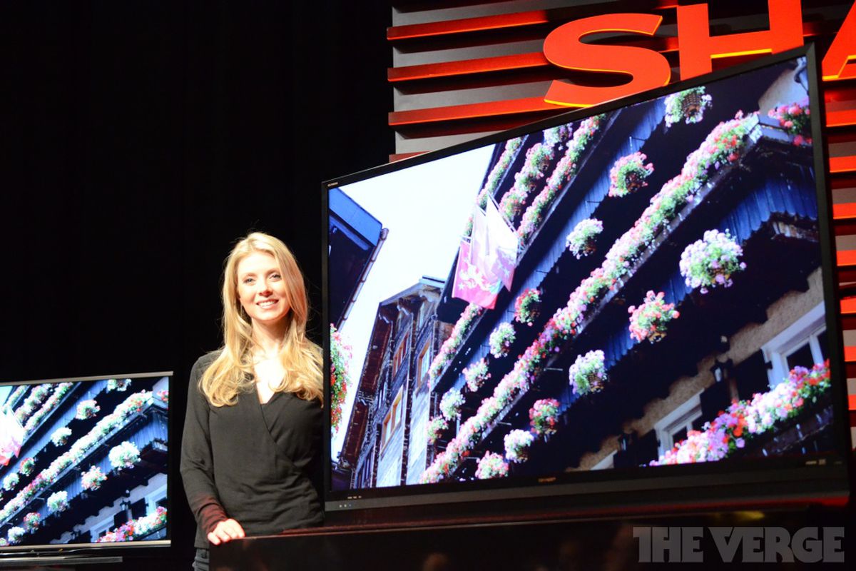 Gallery Photo: Sharp unveils UHD TVs at CES 2013