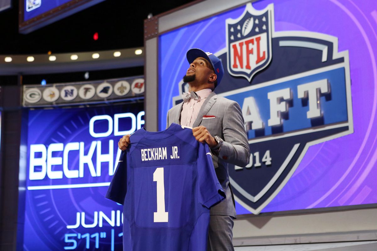 Former LSU WR Odell Beckham Jr., the first of nine Tigers to be picked.