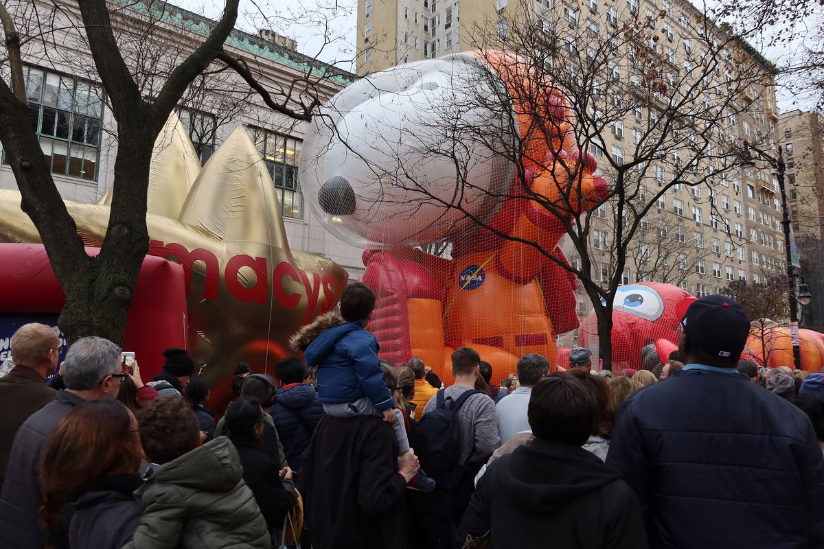 Balloons Inflated for the Annual Macy’s Thanksgiving Day Parade in New York City