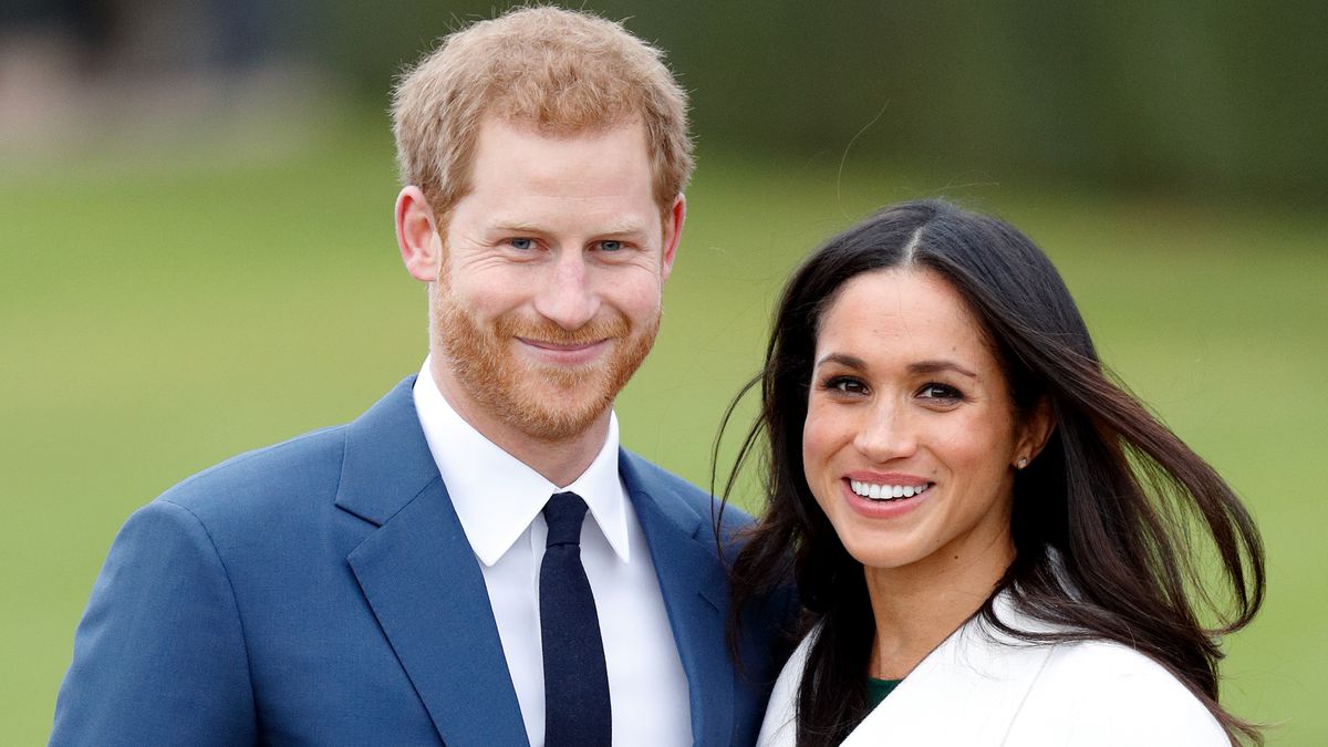Prince Harry and Meghan Markle attend an official photocall to announce their engagement.