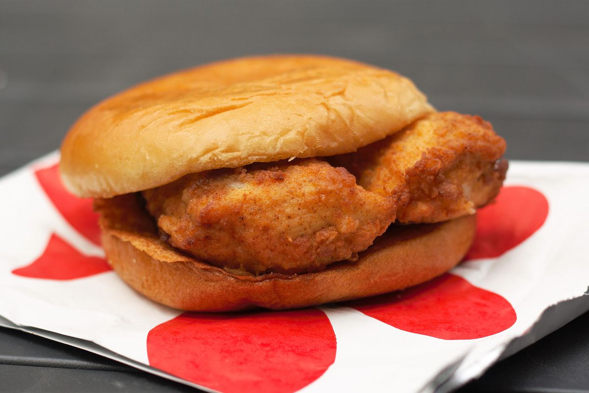 3. Chick-fil-A chicken sandwich at Chick-fil-A