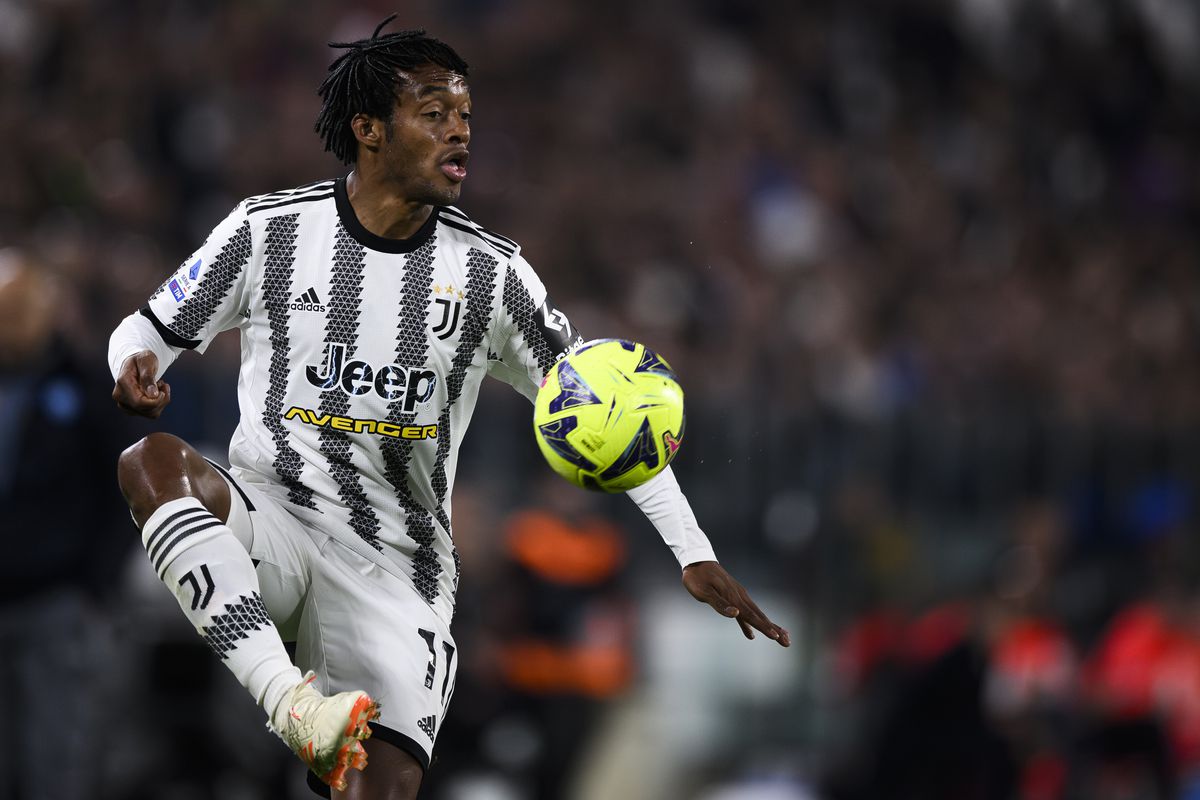 Juan Cuadrado of Juventus FC in action during the Serie A...