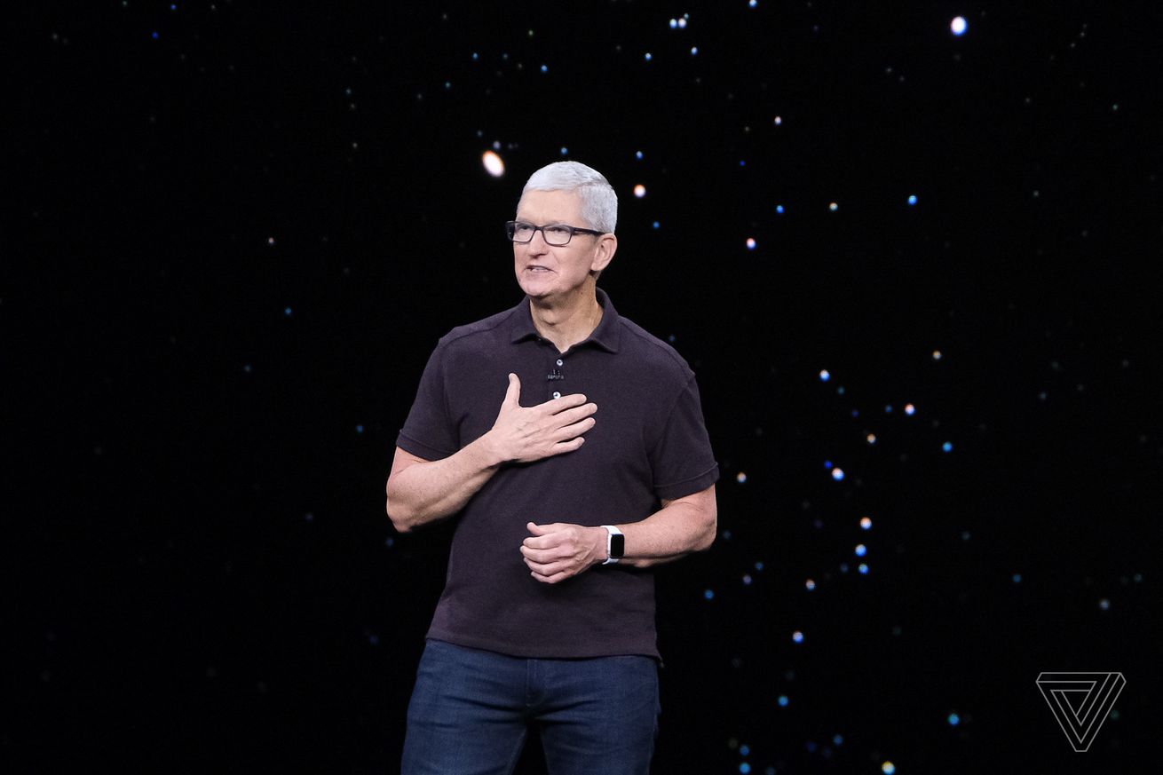 A photo of Apple CEO Tim Cook
