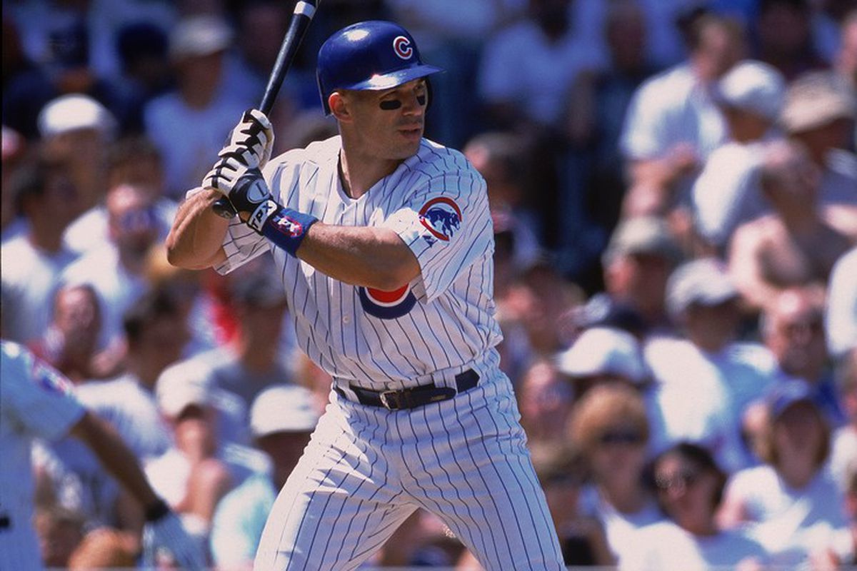 Joe Girardi of the Chicago Cubs at bat at Wrigley Field in Chicago, Illinois. Credit: Jonathan Daniel /Allsport 