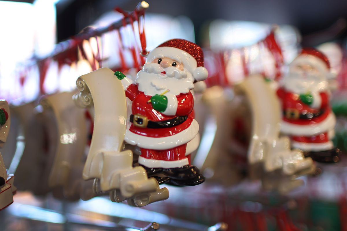 Holiday Shoppers Looks For Gifts At German Style Christmas Market