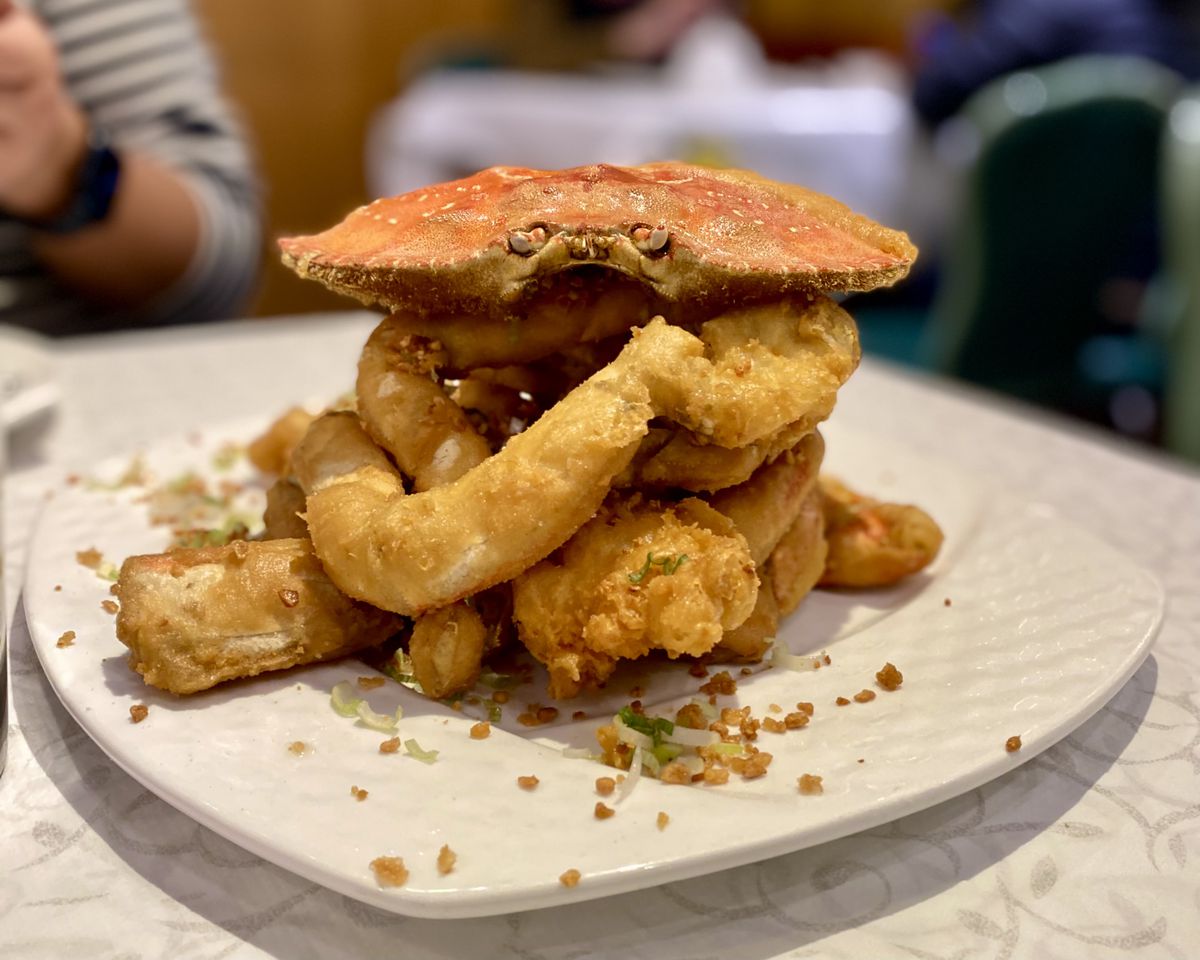 A deep-fried crab.