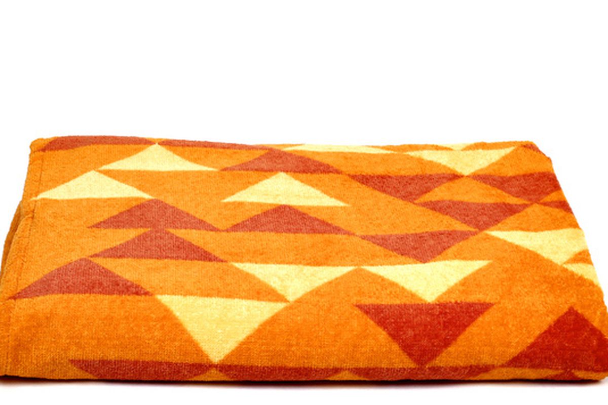Albers x Fab TR1 Beach Towel in Orange, <a href="http://fab.com/product/tr-1-beach-towel-orange-337749/?ref=browse&amp;pos=6">$35</a> at Fab.com