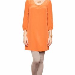Julie V-neck tunic dress, orange; was $167 now <a href="http://www.amourvert.com/julie-v-neck-tunic-dress-orange/">$117</a>