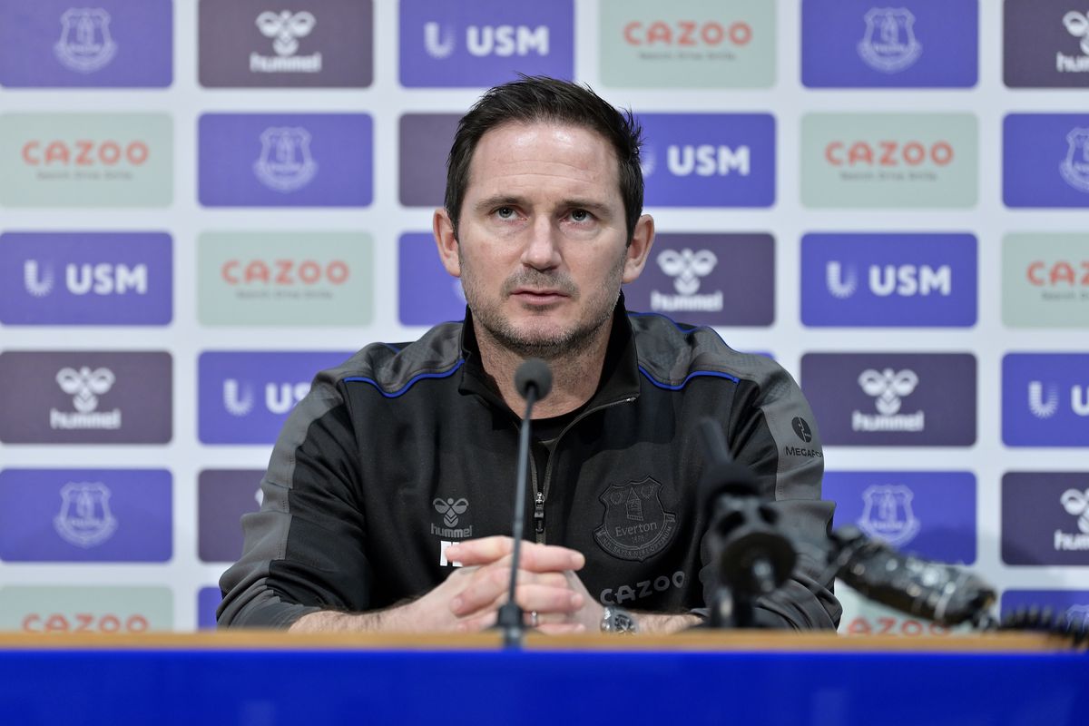 Everton Training Session and Press Conference