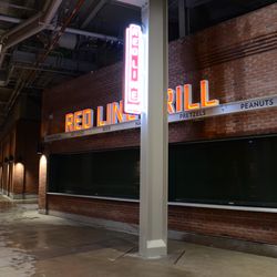 Mon 10:35 p.m. The Red Line Grill, under right field - 