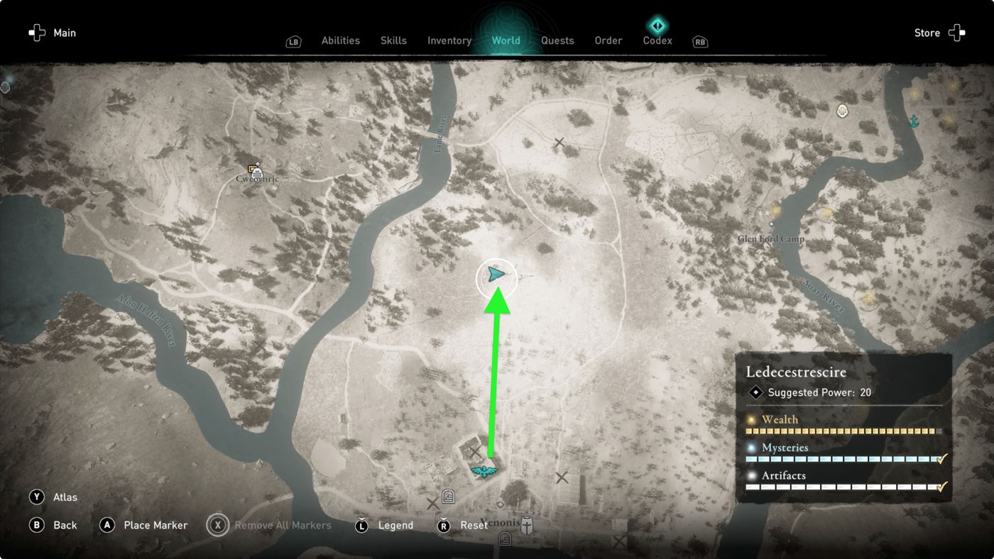 Ledecestrescire Hoard Map Location Assassin S Creed Valhalla Guide Polygon