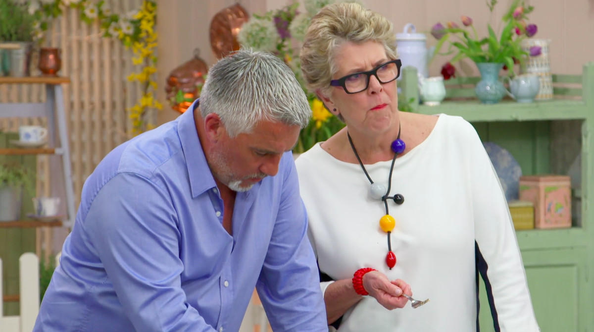 Paul Hollywood [left] and Prue Leith at the judges’ table.