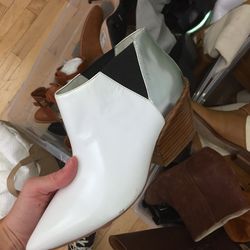White bootie, $40