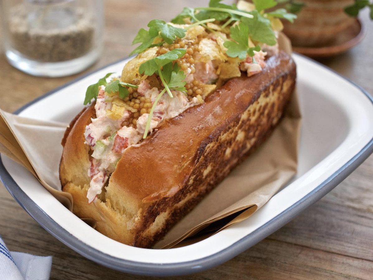 A crab roll from Playa Provisions in Playa Del Rey, California.